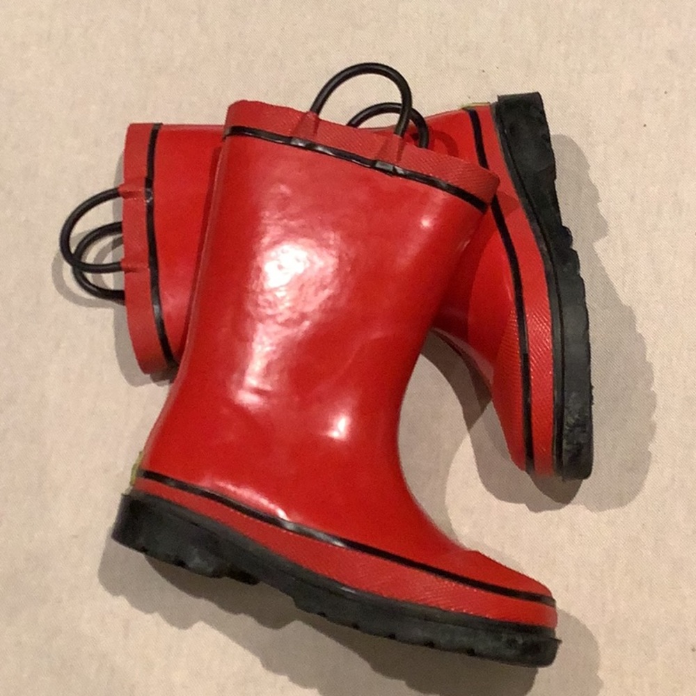 Western Chief - Kids Rain BOOTS - Size Kids US 11 - Red - Firechief 2